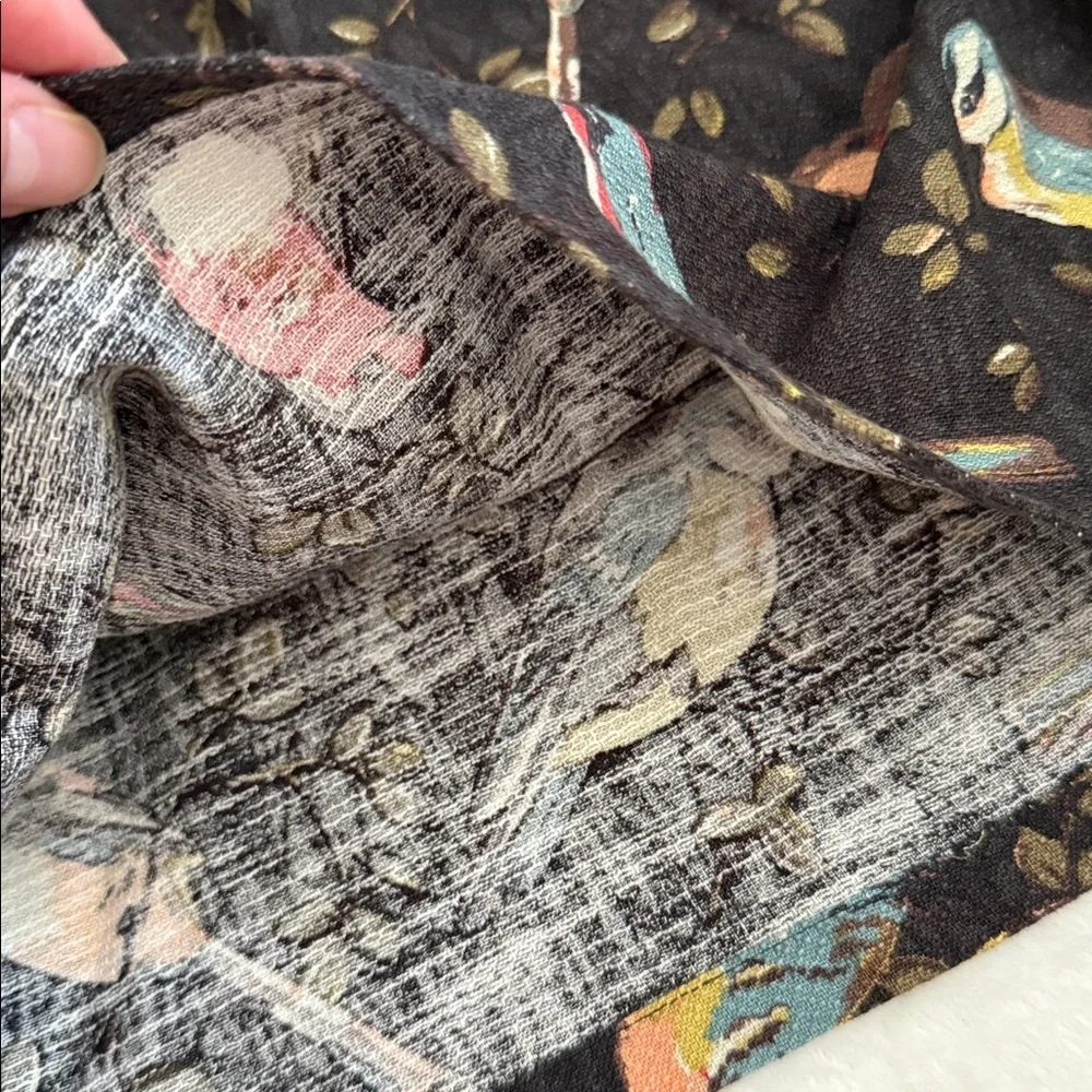 Cath Kidston London | Garden Bird Print Cotton Pull On Skirt Pockets (M 6-8) - Picture 12 of 13